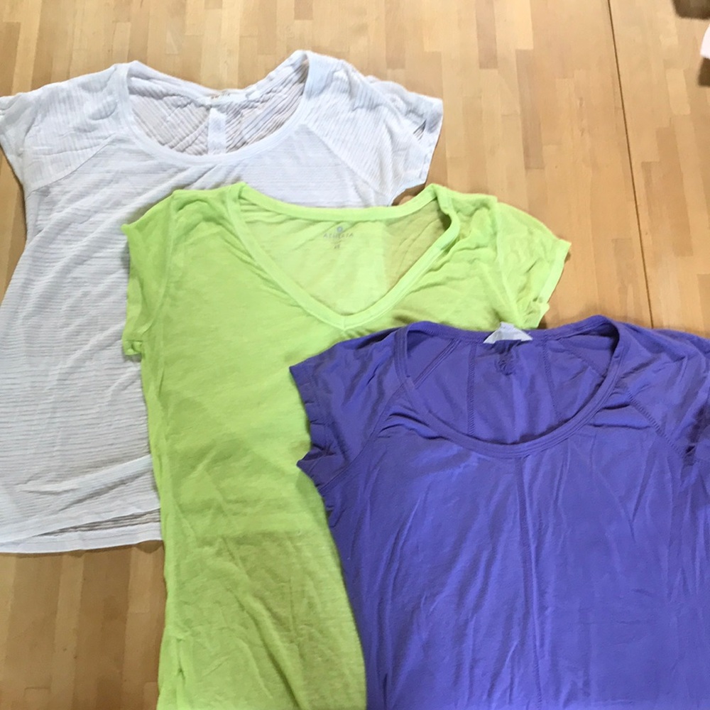 Lot of 3 XS Athleta Shirts